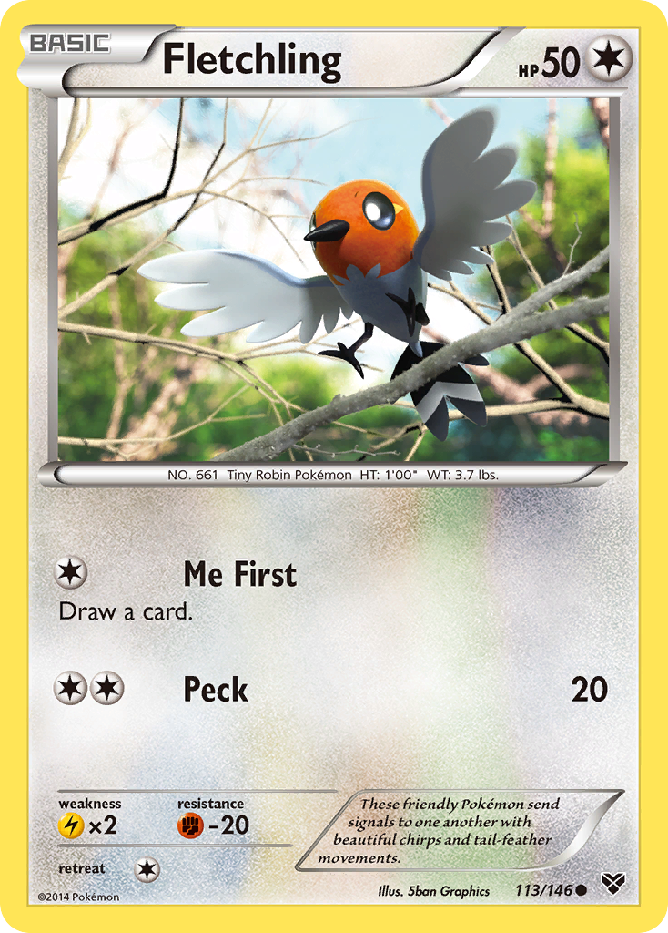 Fletchling (113/146) [XY: Base Set] | Galactic Gamez