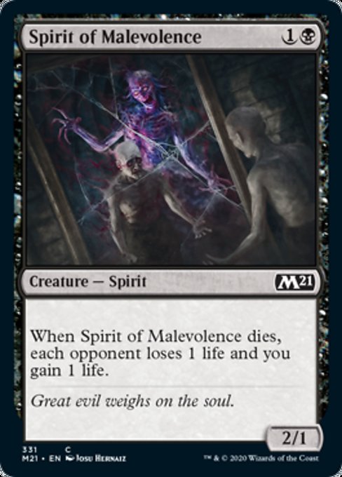 Spirit of Malevolence [Core Set 2021] | Galactic Gamez