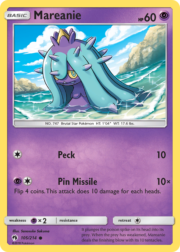 Mareanie (105/214) [Sun & Moon: Lost Thunder] | Galactic Gamez