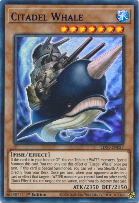 Citadel Whale (Purple) [LDS1-EN027] Ultra Rare | Galactic Gamez