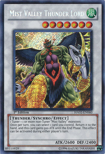 Mist Valley Thunder Lord [HA02-EN060] Secret Rare | Galactic Gamez