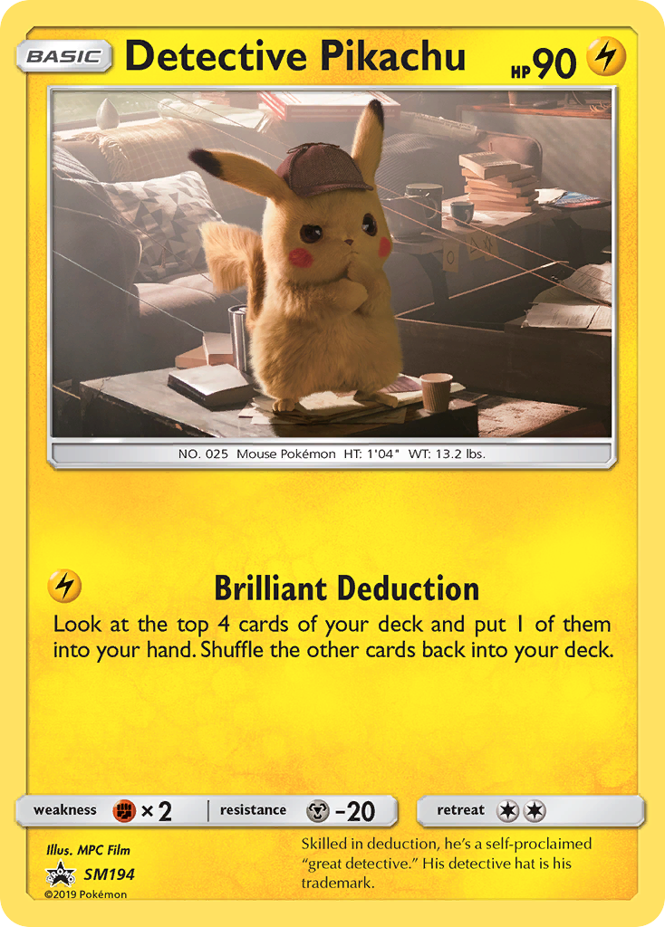 Detective Pikachu (SM194) [Sun & Moon: Black Star Promos] | Galactic Gamez