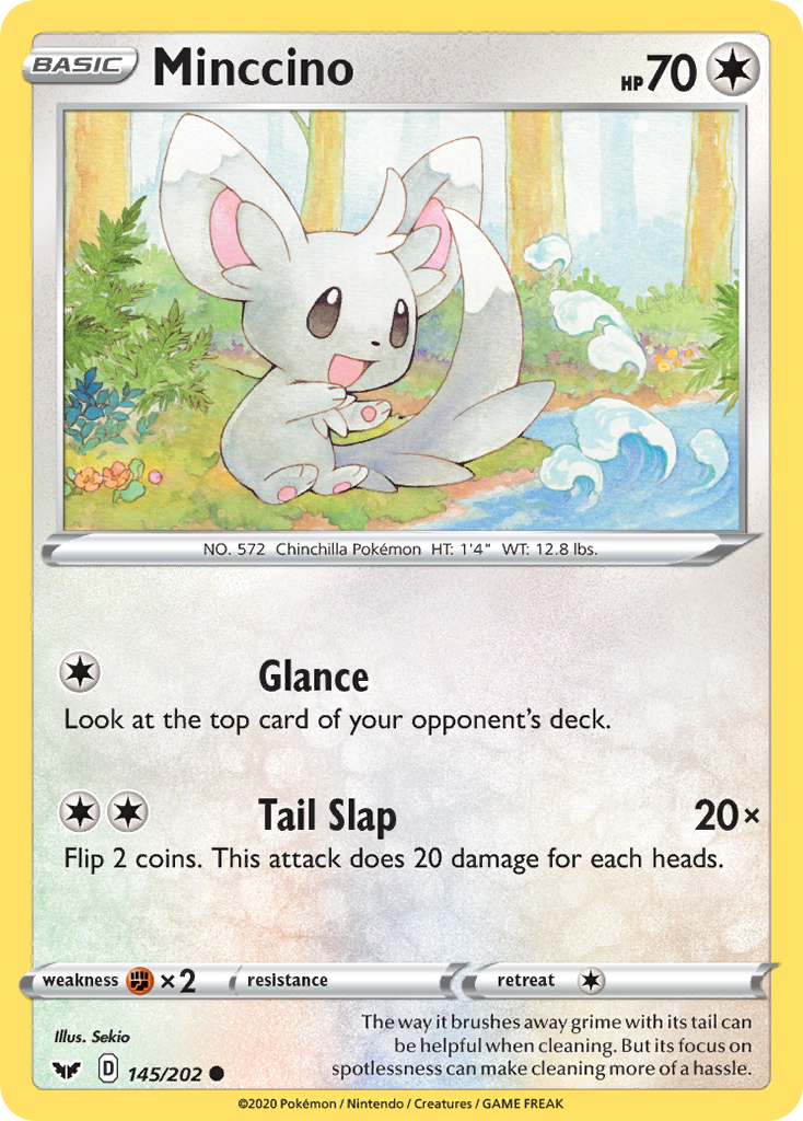 Minccino (145/202) [Sword & Shield: Base Set] | Galactic Gamez