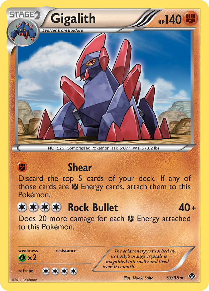 Gigalith (53/98) [Black & White: Emerging Powers] | Galactic Gamez