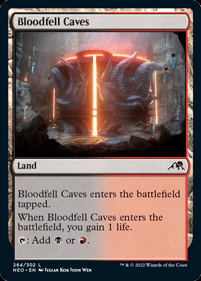 Bloodfell Caves [Kamigawa: Neon Dynasty] | Galactic Gamez