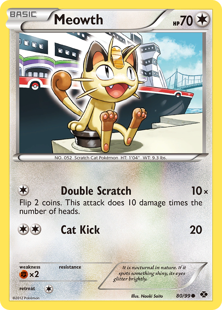 Meowth (80/99) [Black & White: Next Destinies] | Galactic Gamez