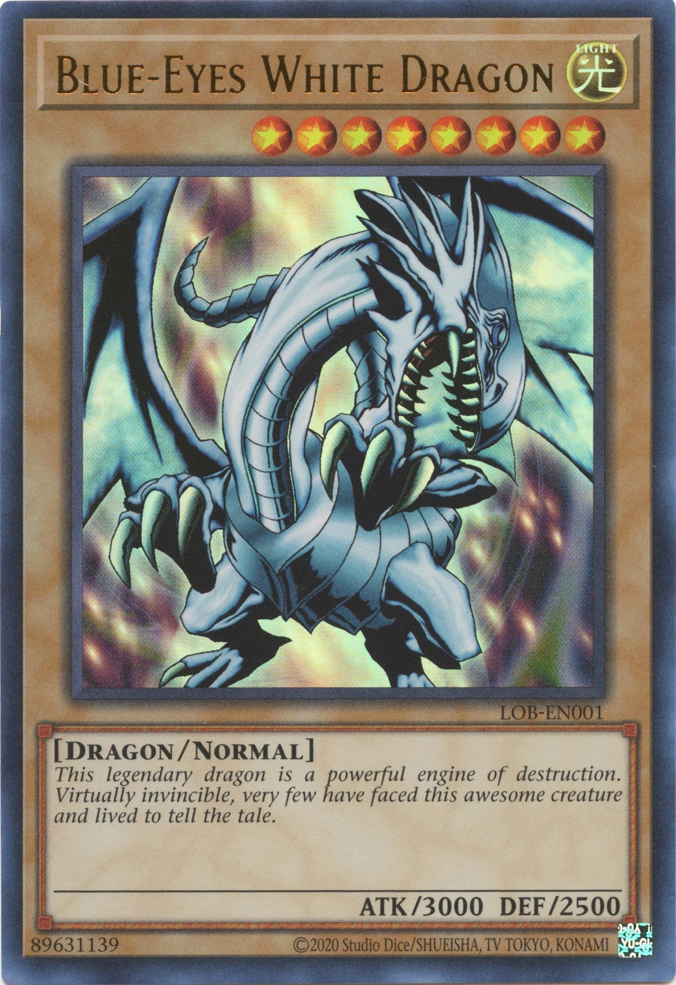 Blue-Eyes White Dragon (25th Anniversary) [LOB-EN001] Ultra Rare | Galactic Gamez