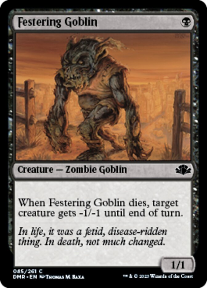 Festering Goblin [Dominaria Remastered] | Galactic Gamez