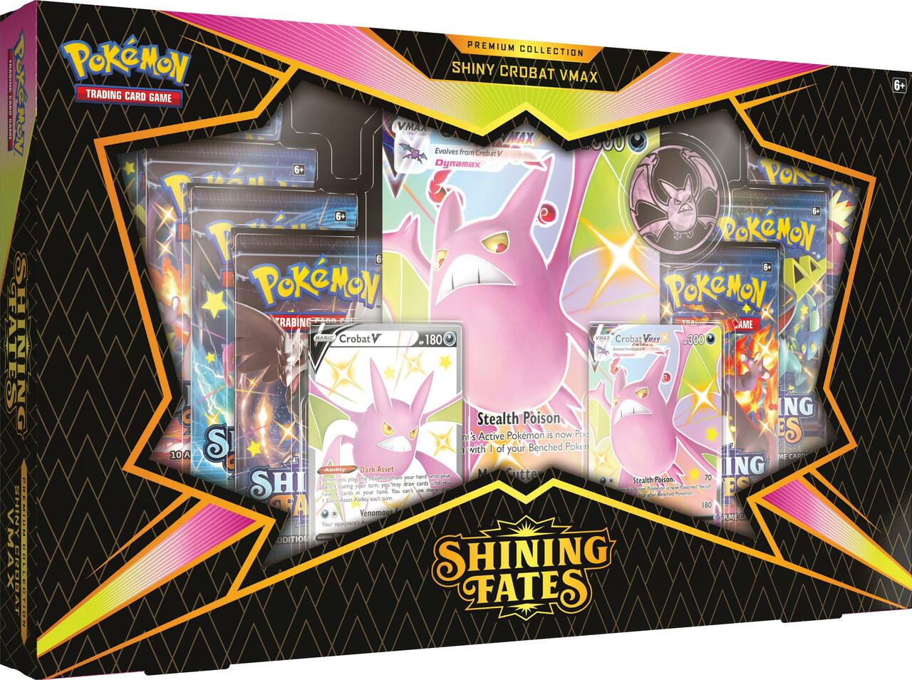 Pokemon TCG: Shining Fates Premium Collection Shiny Crobat VMAX | Galactic Gamez