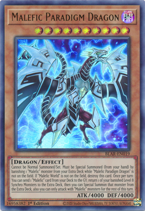 Malefic Paradigm Dragon [BLAR-EN019] Ultra Rare | Galactic Gamez