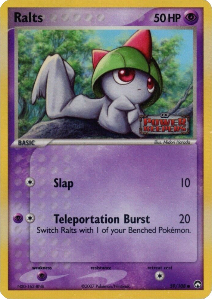 Ralts (59/108) (Stamped) [EX: Power Keepers] | Galactic Gamez