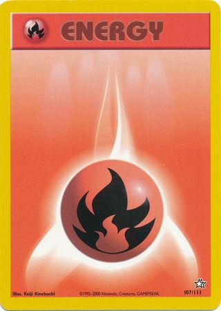 Fire Energy (107/111) [Neo Genesis Unlimited] | Galactic Gamez