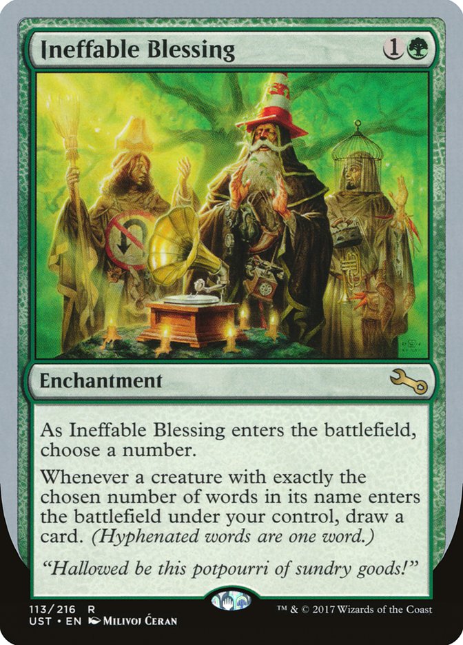 Ineffable Blessing ("choose a number") [Unstable] | Galactic Gamez