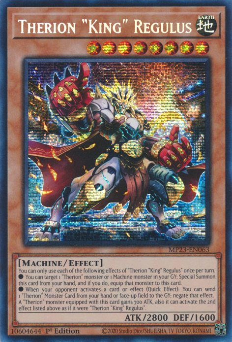 Therion "King" Regulus [MP23-EN063] Prismatic Secret Rare | Galactic Gamez