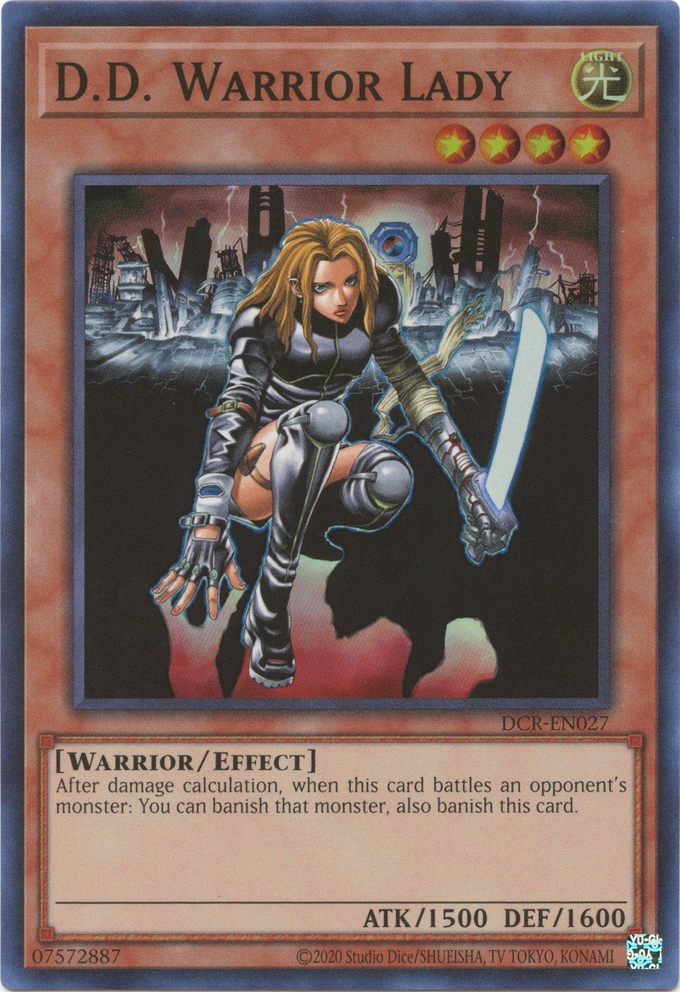 D.D. Warrior Lady (25th Anniversary) [DCR-EN027] Super Rare | Galactic Gamez