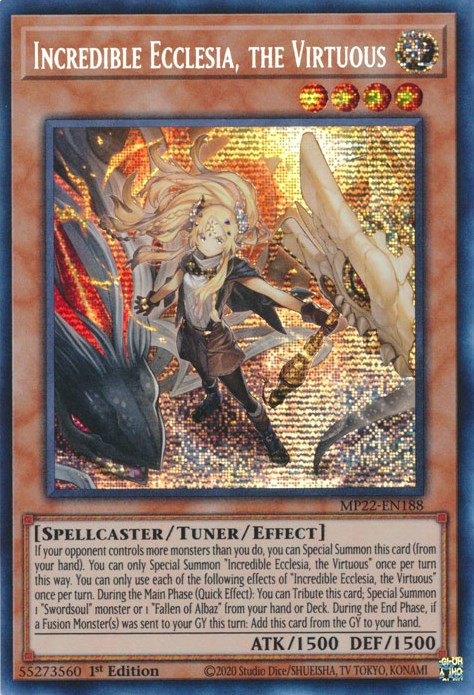 Incredible Ecclesia, the Virtuous [MP22-EN188] Prismatic Secret Rare | Galactic Gamez