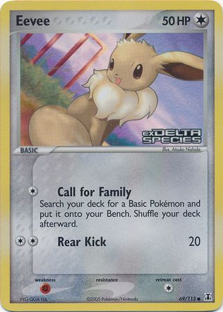 Eevee (69/113) (Stamped) [EX: Delta Species] | Galactic Gamez