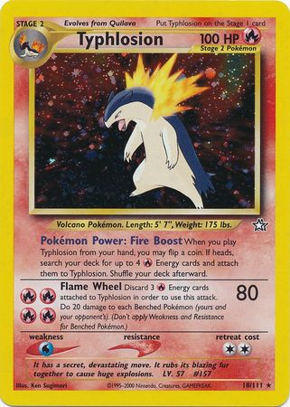 Typhlosion (18/111) [Neo Genesis Unlimited] | Galactic Gamez