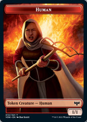 Copy // Human (010) Double-sided Token [Innistrad: Crimson Vow Tokens] | Galactic Gamez