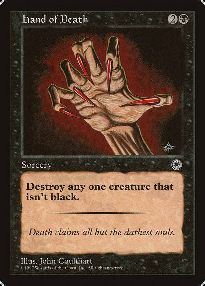 Hand of Death (Without Creature Color Explanation) [Portal] | Galactic Gamez