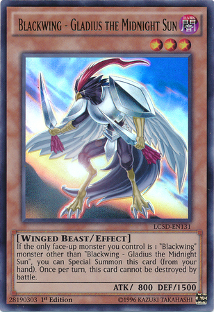 Blackwing - Gladius the Midnight Sun [LC5D-EN131] Ultra Rare | Galactic Gamez