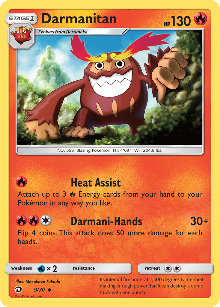 Darmanitan (9/70) [Sun & Moon: Dragon Majesty] | Galactic Gamez