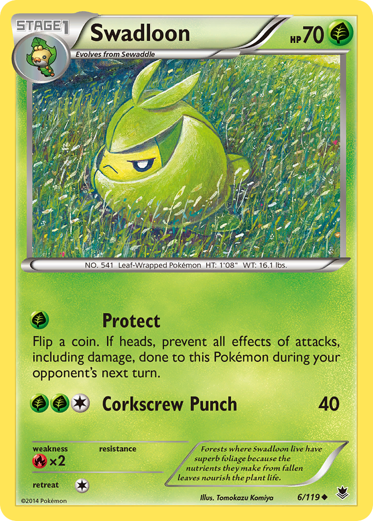 Swadloon (6/119) [XY: Phantom Forces] | Galactic Gamez