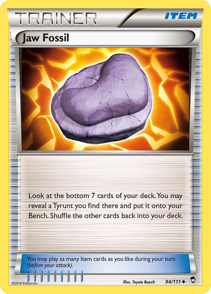 Jaw Fossil (94/111) [XY: Furious Fists] | Galactic Gamez