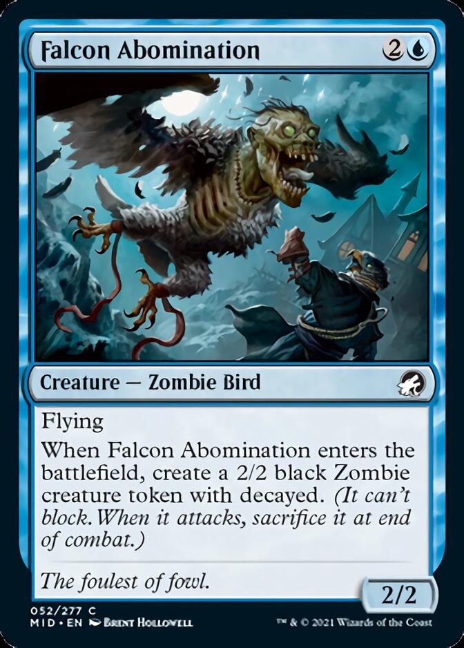 Falcon Abomination [Innistrad: Midnight Hunt] | Galactic Gamez