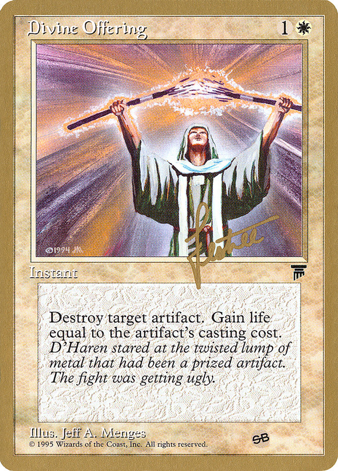 Divine Offering (Bertrand Lestree) (SB) [Pro Tour Collector Set] | Galactic Gamez