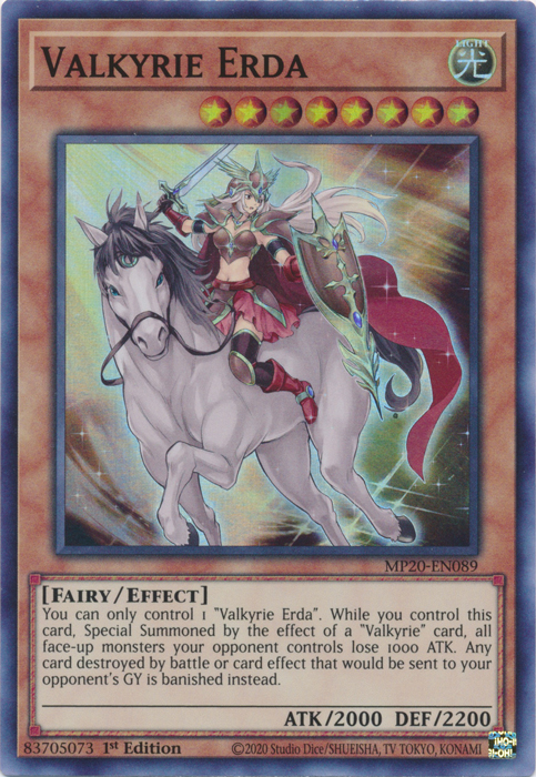 Valkyrie Erda [MP20-EN089] Super Rare | Galactic Gamez