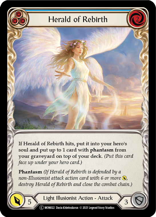 Herald of Rebirth (Blue) [U-MON022] Unlimited Edition Normal | Galactic Gamez