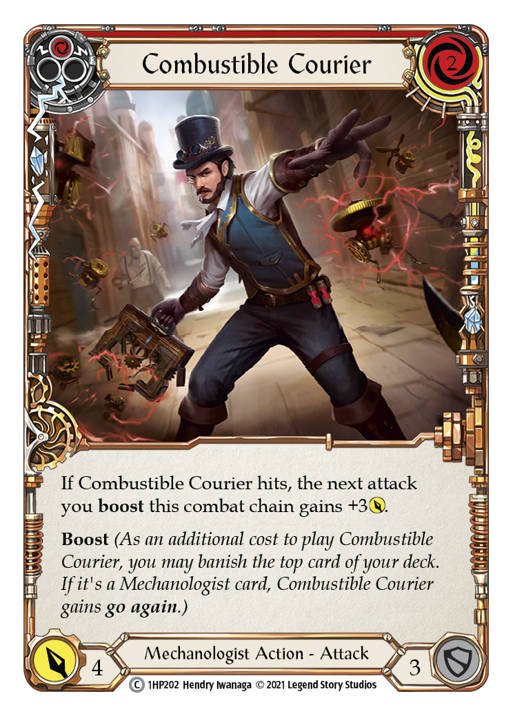 Combustible Courier (Red) [1HP202] | Galactic Gamez