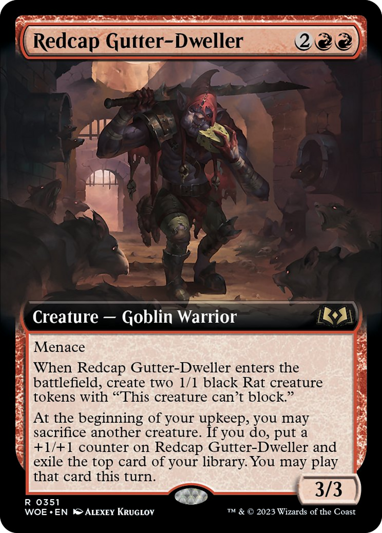 Redcap Gutter-Dweller (Extended Art) [Wilds of Eldraine] | Galactic Gamez