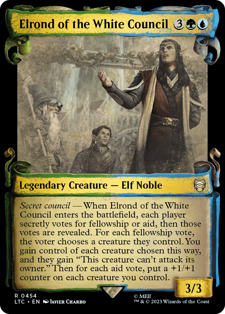 Elrond of the White Council [The Lord of the Rings: Tales of Middle-Earth Commander Showcase Scrolls] | Galactic Gamez