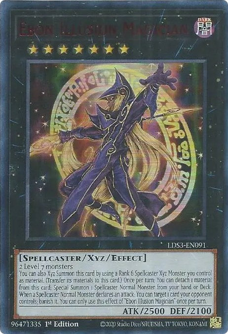 Ebon Illusion Magician (Red) [LDS3-EN091] Ultra Rare | Galactic Gamez