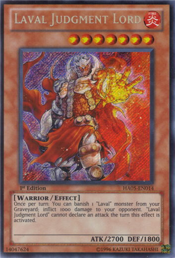 Laval Judgment Lord [HA05-EN014] Secret Rare | Galactic Gamez