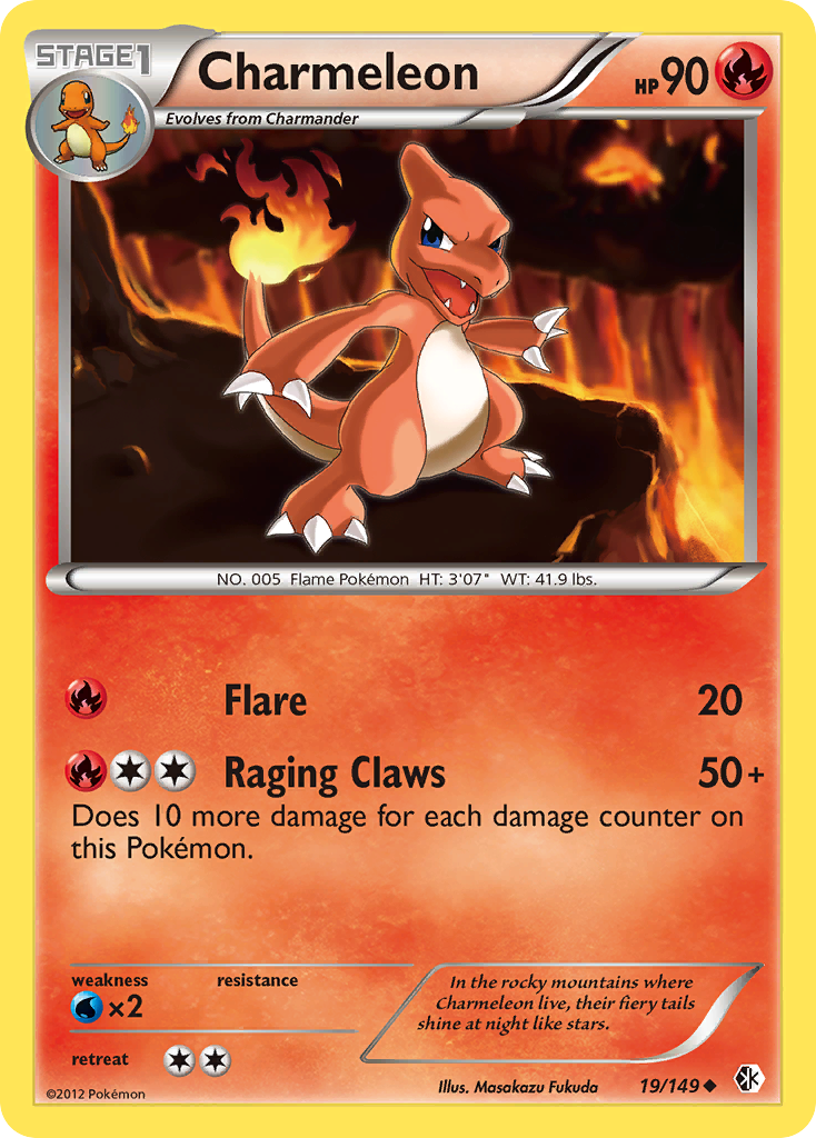 Charmeleon (19/149) [Black & White: Boundaries Crossed] | Galactic Gamez