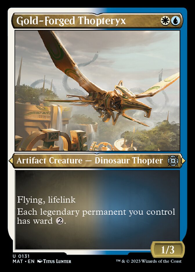 Gold-Forged Thopteryx (Foil Etched) [March of the Machine: The Aftermath] | Galactic Gamez