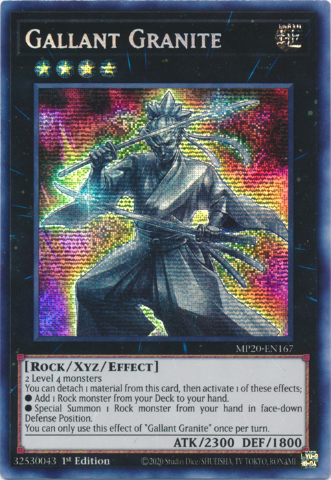 Gallant Granite [MP20-EN167] Prismatic Secret Rare | Galactic Gamez