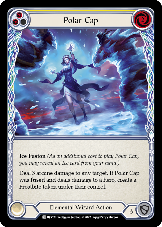Polar Cap (Yellow) [UPR123] (Uprising)  Rainbow Foil | Galactic Gamez