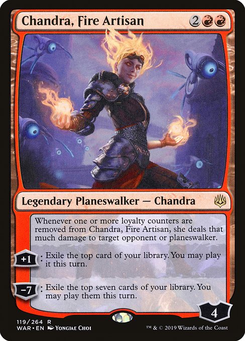 Chandra, Fire Artisan [War of the Spark] | Galactic Gamez
