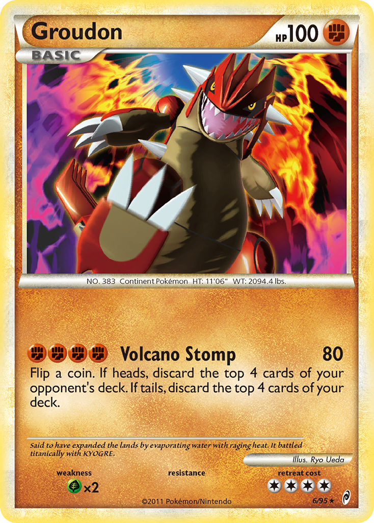 Groudon (6/95) [HeartGold & SoulSilver: Call of Legends] | Galactic Gamez