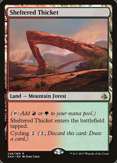 Sheltered Thicket [Amonkhet] | Galactic Gamez