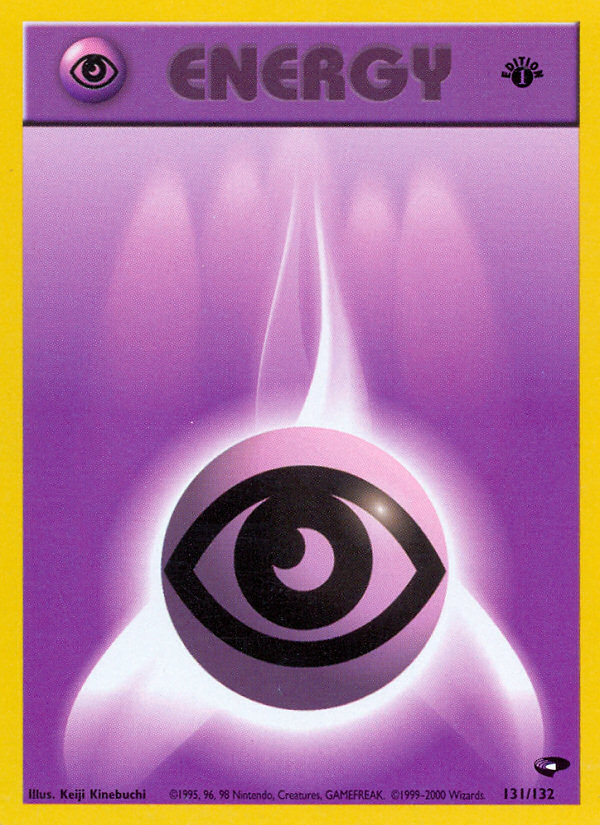 Psychic Energy (131/132) [Gym Challenge 1st Edition] | Galactic Gamez