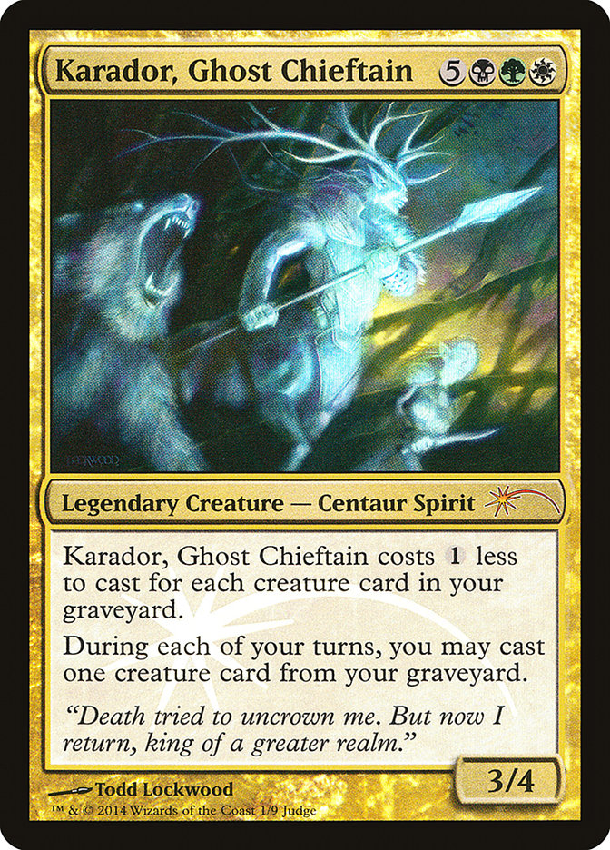 Karador, Ghost Chieftain [Judge Gift Cards 2014] | Galactic Gamez