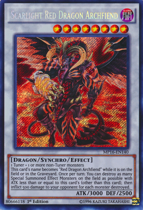 Scarlight Red Dragon Archfiend [MP16-EN140] Secret Rare | Galactic Gamez