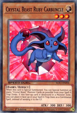 Crystal Beast Ruby Carbuncle [SGX1-ENF04] Common | Galactic Gamez