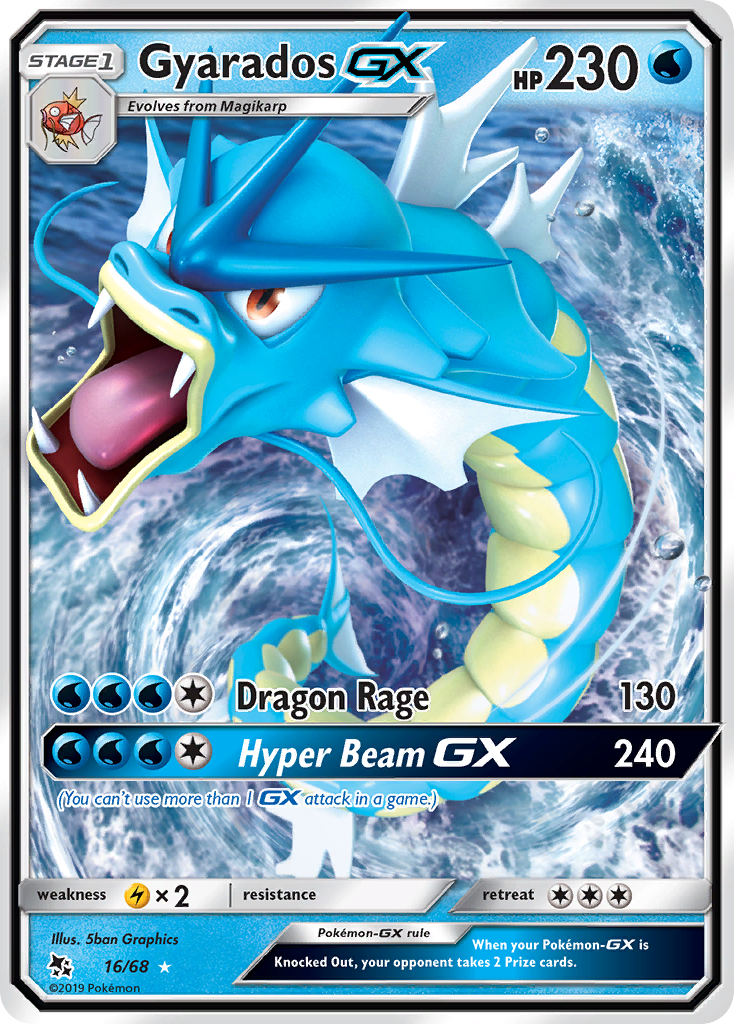 Gyarados GX (16/68) [Sun & Moon: Hidden Fates] | Galactic Gamez