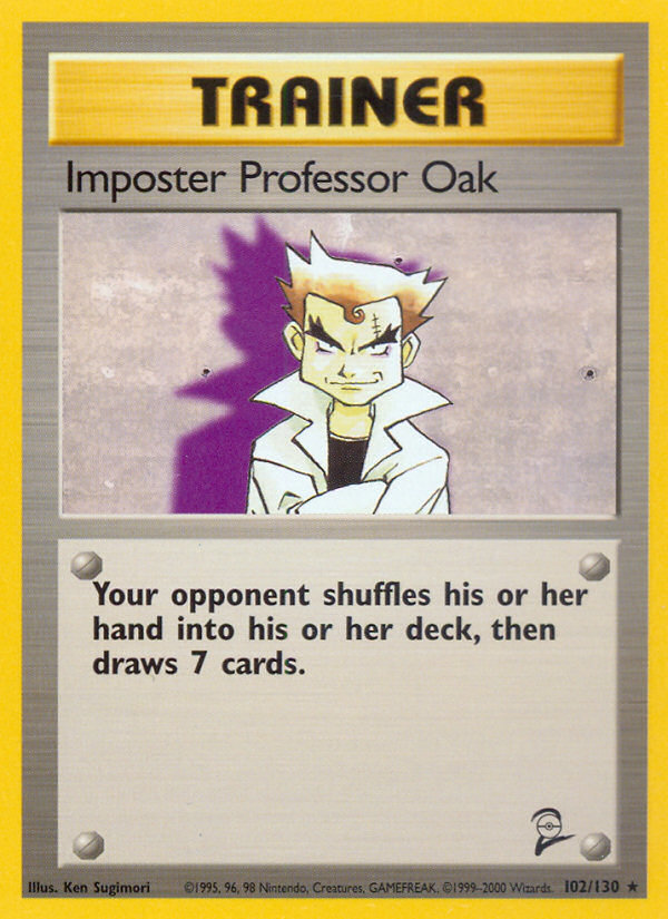 Imposter Professor Oak (102/130) [Base Set 2] | Galactic Gamez